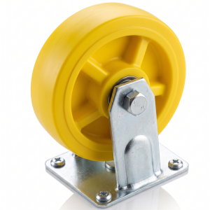 Ivery Castor Wheel Set of 4 &ndash; Fixed Caster Wheels for Trolleys, Carts & Industrial Equipment