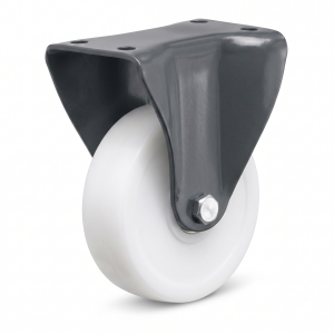 Forging Castor Wheel Set of 4 &ndash; Fixed Castor Wheels for Trolleys, Carts & Industrial Equipment