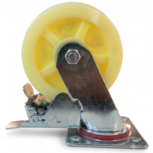 Ivery Castor Wheel Set of 4 &ndash; Brake Caster Wheels for Trolleys, Carts & Industrial Equipment