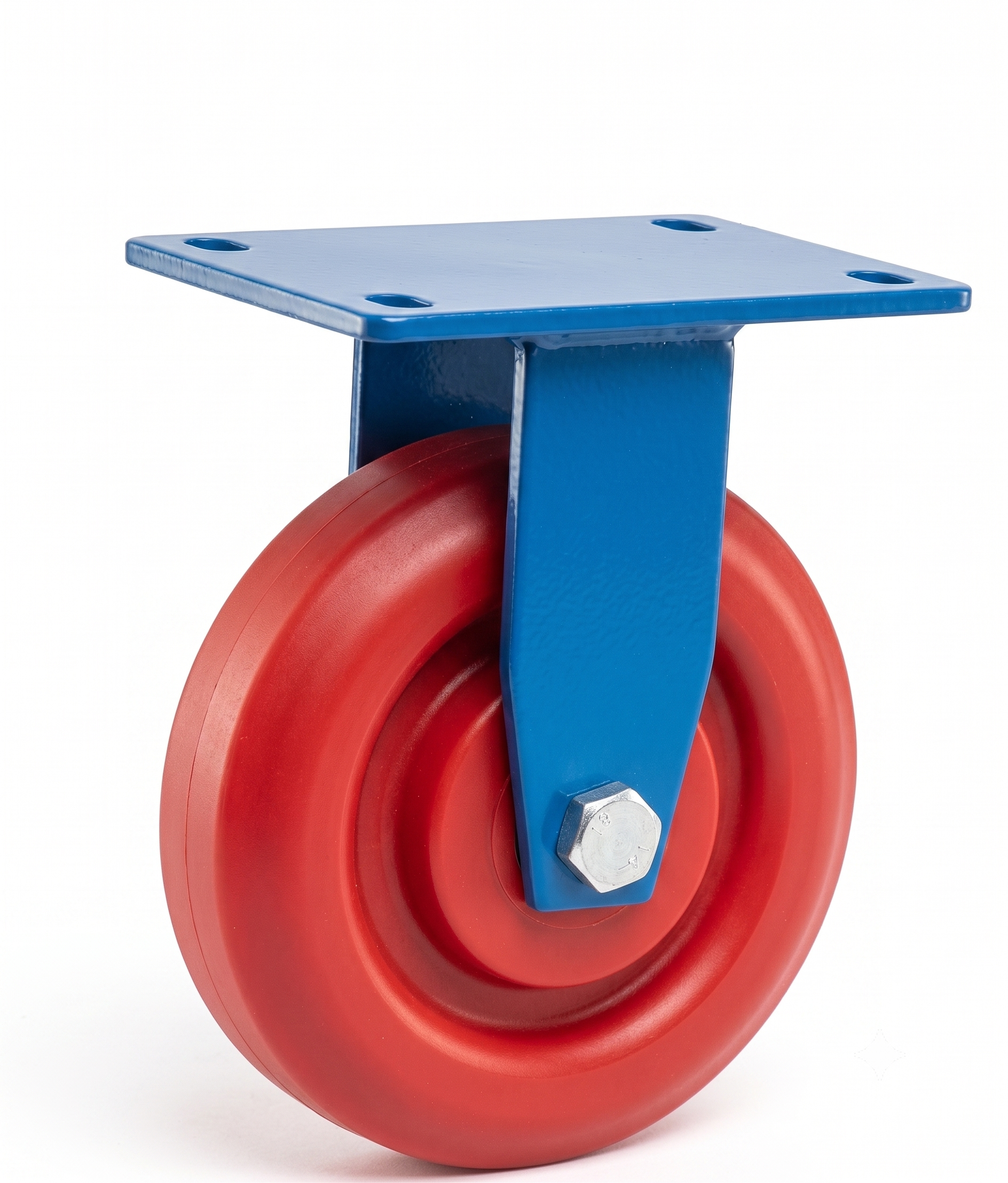 Fabrication Castor Wheel Set of 4 – Fixed Castor Wheels for Trolleys, Carts & Industrial Equipment