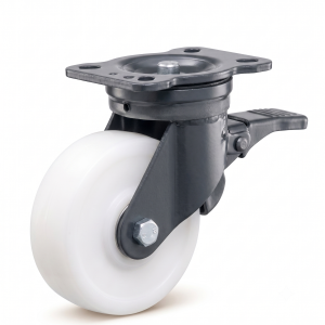Forging Castor Wheel Set of 4 &ndash; Brake Castor Wheels for Trolleys, Carts & Industrial Equipment