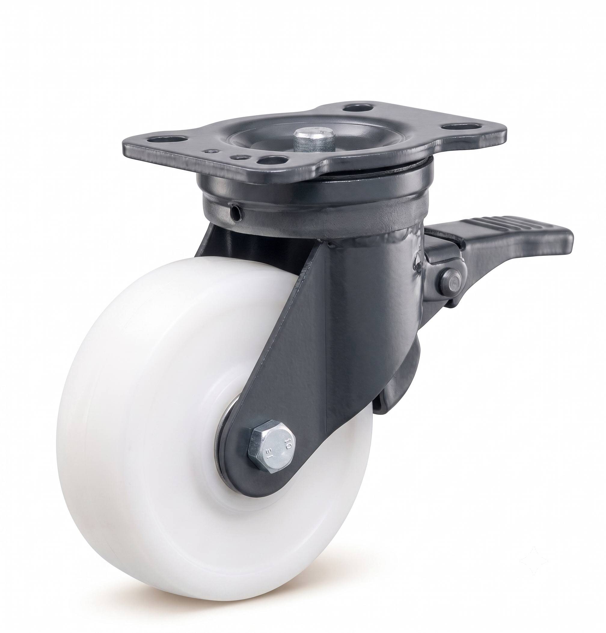 Forging Castor Wheel Set of 4 – Brake Castor Wheels for Trolleys, Carts & Industrial Equipment