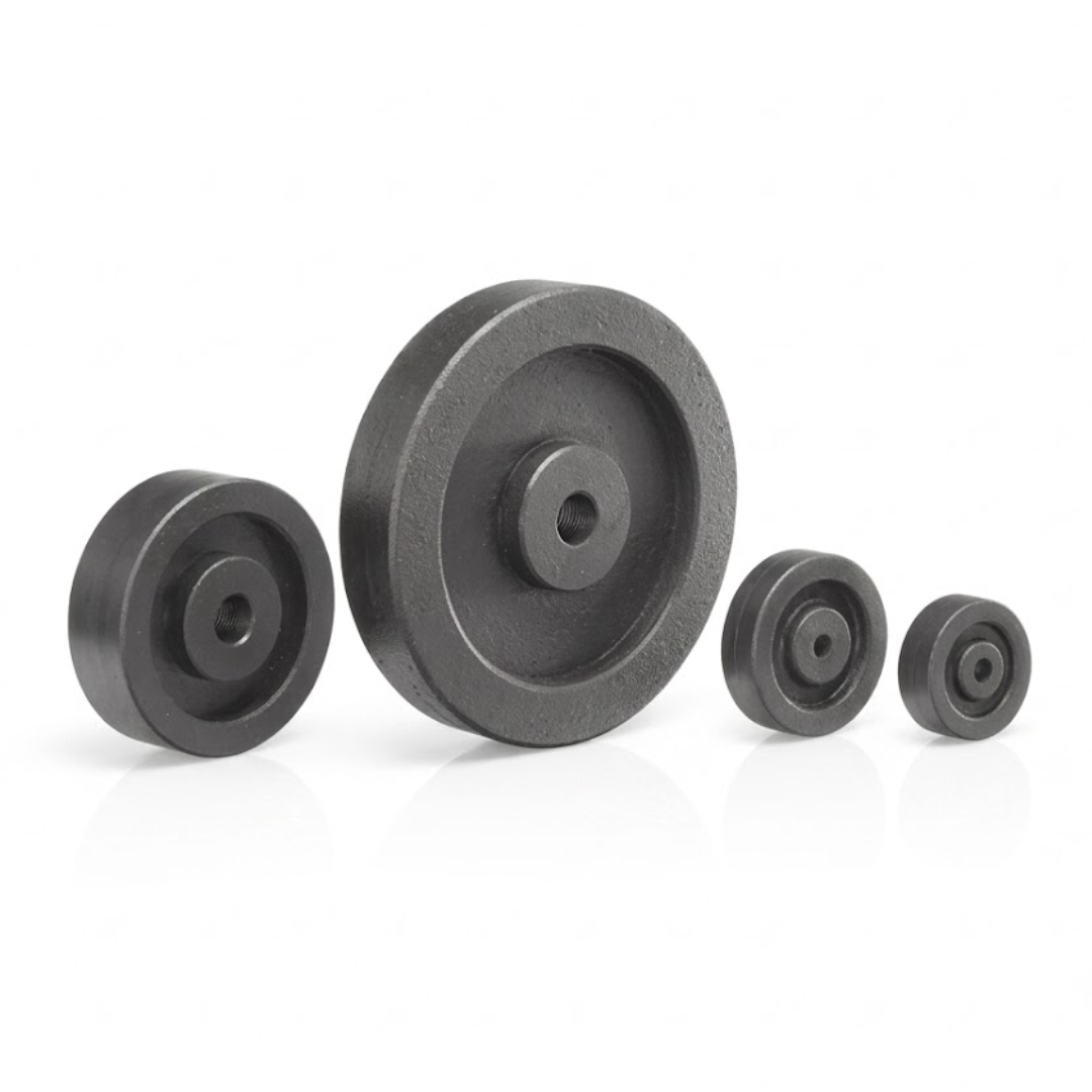 Black Trolley Wheel Set of 4 – Wheels for Trolleys, Carts & Industrial Equipment